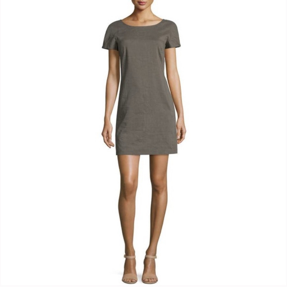 Theory Charcoal Jamelya Crunch Dress